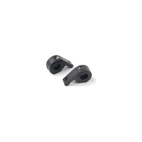 Support de montage en deux parties, support de fixation pour tube de poteau de 22 à 32 mm, support de montage pour luminaire, convient aux clôtures pour bétail, aux véhicules tout terrain, aux voiture (1/4)