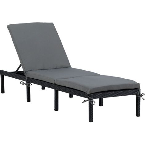 Transat Design "Bilbao" 198cm Noir (1/5)