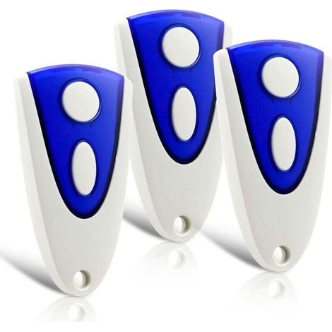 Set mit 3 Ersatz-Fernbedienungen für Garagentore – 433,92 MHz – Kompatibel mit den Handsendern Novoferm Novotron 502 MAX43-2 und Novotron 512 MIX43-2