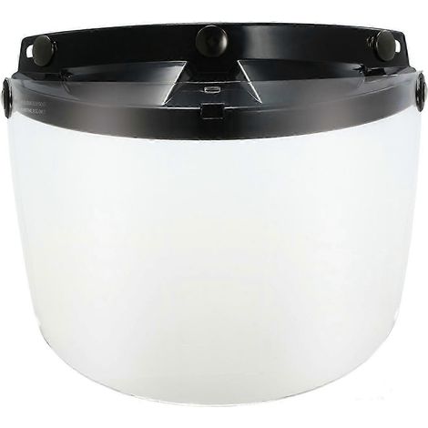 Visière universelle relevable à 3 boutons-pression 25-26 pour casque de moto rétro jet (1/4)