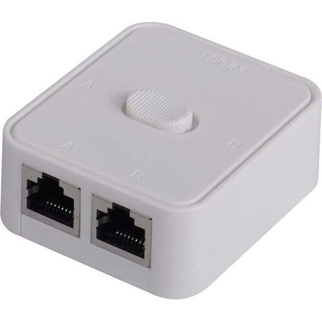 2-Port-Netzwerkschalter, RJ45, 2-Port-Netzwerkschalter-Wahlschalter, 100 m 2 in 1 oder 1 Eingang 2 Ausgänge