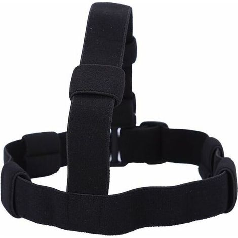 Stirnband für Stirnlampen, Stirnbandgurt aus Nylon, bequemes, verstellbares Stirnband für Camping, Wandern, Radfahren und Klettern – Schwarz (1/4)