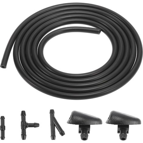 Windscreen Washer Nozzle Kit For 206 98-17 1 Set Color Black, Material Plastic Rubber, Dimension 28x25x21mm, OE 6438J2, For 407, For C2 C3 C5 (1/5)