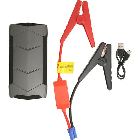 Chargeur de batterie et démarreur portable 600A IP66 étanche 10800mAh avec éclairage LED pour voiture (1/5)