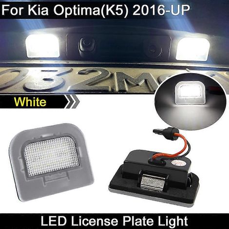 Stück Hochleistungs-LED-Kennzeichenbeleuchtung (weiß) für Kia Optima (K5) 2016 2017 2018 2019 2020