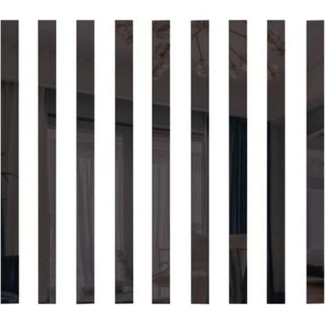 Espejo acrílico MINKUROW, pegatinas de pared, azulejos de espejo autoadhesivos, listo, mosaico de espejo acrílico de tira larga, pegatina decorativa para pared (1/5)