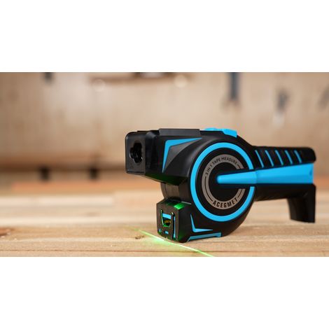 Mètre ruban laser 3 en 1, autobloquant, affichage numérique, ruban remplaçable  Batterie remplaçable  Synchronisation avec l'application (1/5)