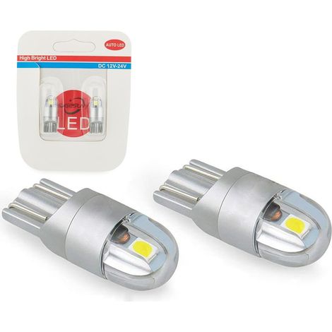 Pour T10 W5w Led Feu de Position Veilleuses 12v 6000K Blanc 168 194 Led Clignotant Pour Ampoule Plaque Feux de Gabarit Voiture Moto (1/5)