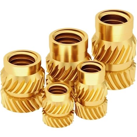 50 écrous à insert en laiton M33/4/5/6/8 pour moulage par (1/2)