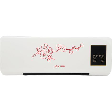 2000-W-Wandheizlüfter (220 V, EU-Stecker), leise und kompakt, mit Fernbedienung, Heiz-/Kaltfunktion für Schlafzimmer, Badezimmer und Wohnmobil. (1/5)