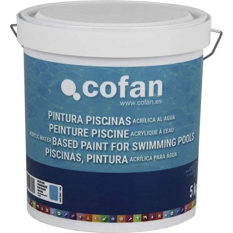 Cofan 15002391 Vernice Acrilica Ad Acqua Per Piscine, 5 kg, Blu