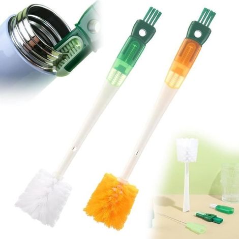 Brosse de Nettoyage Multifonctionnelle,5-in-1 Brosse de Nettoyage des Bouteilles d'eau Goupillon Bouteille,Brosse de Nettoyage (1/4)