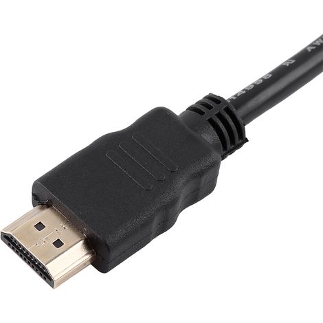 Câble adaptateur HDMI mâle vers HDMI type A femelle, rallonge de 30 cm avec trou de vis (1/5)