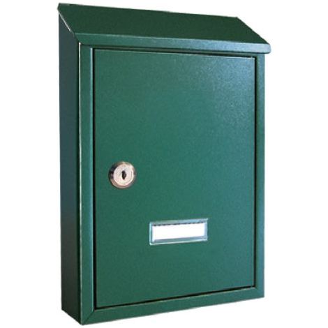 CASSETTA POSTALE 'NINFEA' cm 20,5x6,8x H.30 - verde muschio