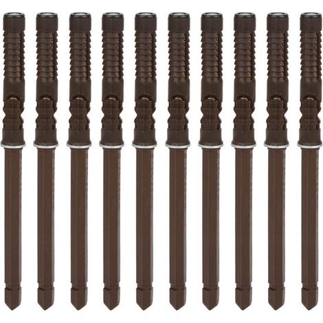 Beyamis Kit de 10 supports de fixation invisibles pour étagère murale 10x100 mm. (1/5)