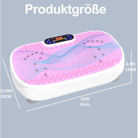 Plateforme vibrante de fitness avec bandes de résistance, vitesse réglable DESVIAE (1/5)