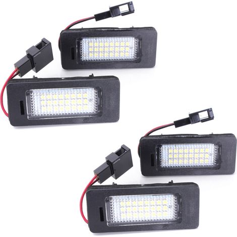 x Eclairage Plaque D’Immatriculation License LED Lampe pour A4 A5 Q5 S5 TT 08-13 Sans Erreur