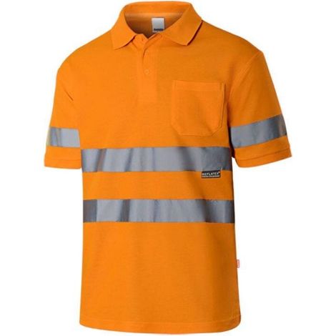Polo alta visibilità VELILLA Arancione fluorescente XXL