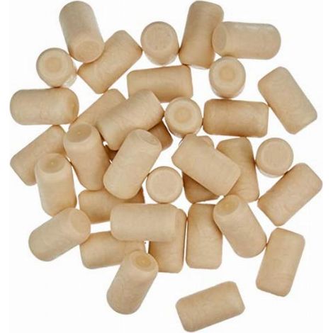 Stefanplast 8293705 Tappi Sintetici per Bottiglie Vino Fermo 22x38 mm 100 pz Bordolese Renana (1/4)