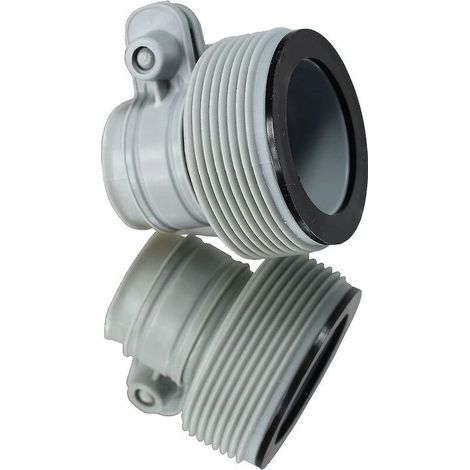 Lot de 2 adaptateurs B pour pompe à filtre – Compatibilité Bestway 58236 et Intex 10722 – Diamètre tuyaux 32 à 38 mm