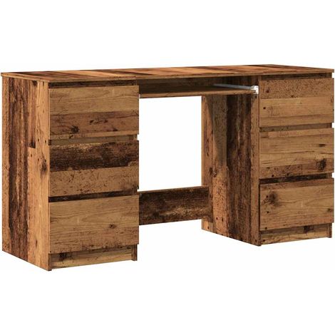 Maison Exclusive - Schreibtisch Altholz-Optik 140x50x77 cm Holzwe