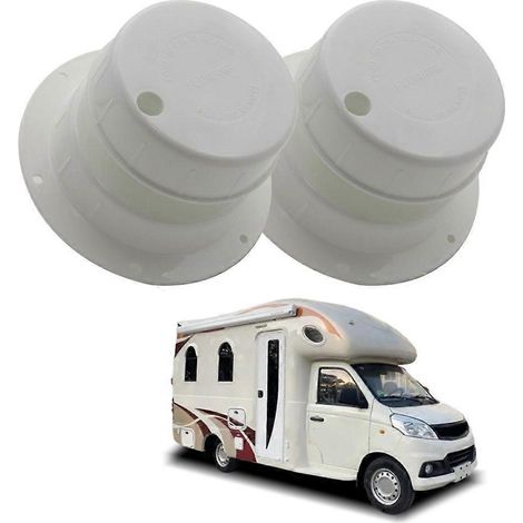 2x Bouchons de ventilation pour toiture de caravane/remorque, étanches à l'humidité (1/4)