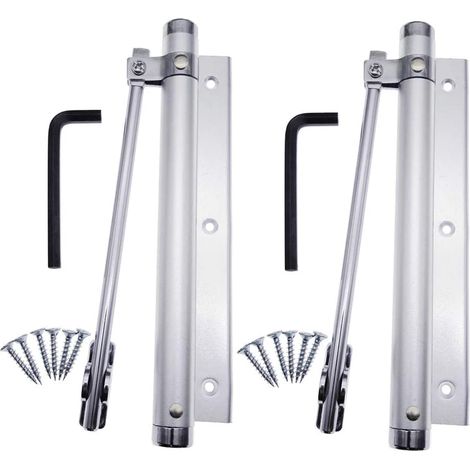 Ferme-Porte à Ressort en Alliage d'aluminium de Porte Closers Ménage réglable Monté en surface Ferme-porte automatique 45kg(2 pièces) (1/5)