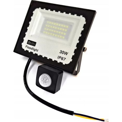 LAMPADA LED DA ESTERNO CON SENSORE DI MOVIMENTO E CREPUSCOLARE 30W POTENTE (1/5)