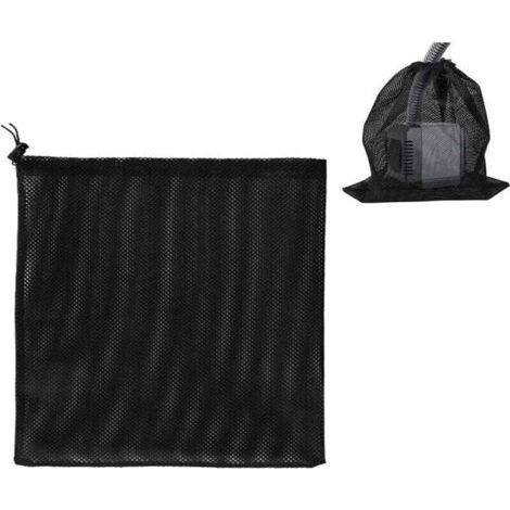 Sac de pompe Ulisem, sac filtrant en maille pour pompe, sac filtrant pour pompe de bassin, sac filtrant en maille pour pompe à eau, accessoires pour pompe à eau domestique (45 cm, noir) (1/4)