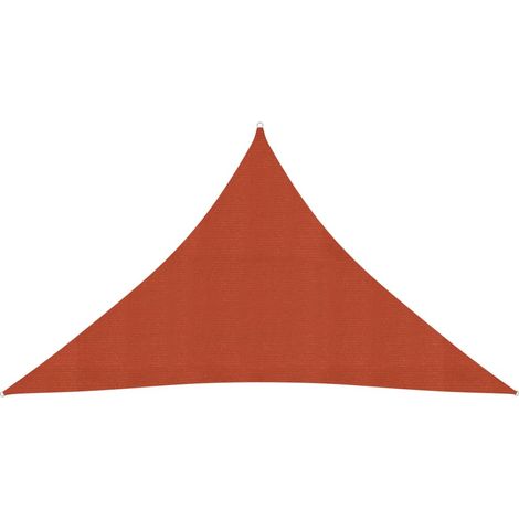 Vela de sombra/sombrilla 160 g/m² HDPE 3,5 x 3,5 x 4,9 m terracota 020009345 (1/5)