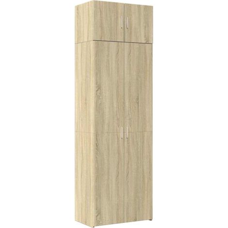 vidaXL Aufbewahrungsschrank Sonoma Eiche 70x42,5x225 cm