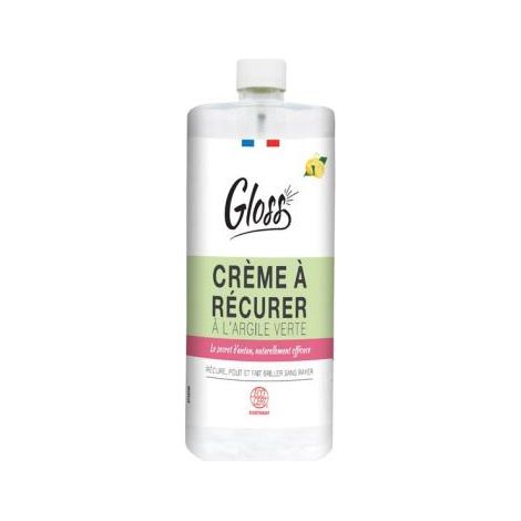 Brillo de Arcilla Verde Crema para Fregar Ecocert - 500ml - Brillo