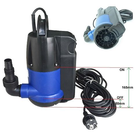 CHM GmbH Pompe D'Immersion à Aspiration Avec Intégré Poire de Niveau Piscine