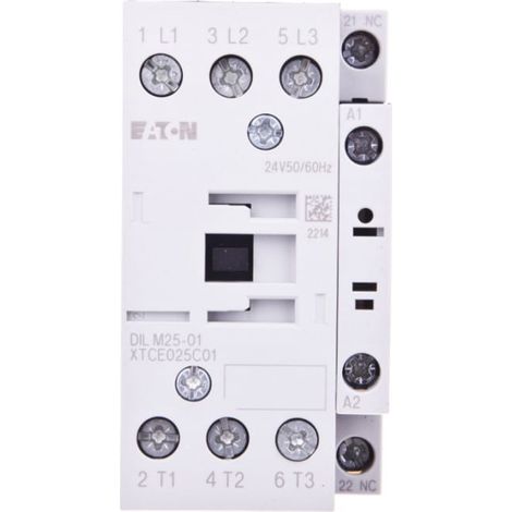 Contactor de potencia 25A 3P 24V CA 0Z 1R DILM25-01(24V50/60HZ) 277168