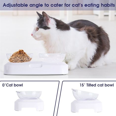 Bol double chat réglable – neutre – impression vache noire – design FBA Monopoly (1/5)