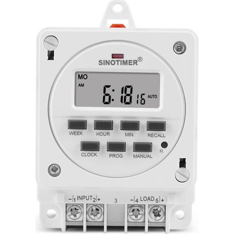 Interrupteur Intelligent Programmable TM618E-2 avec Montage Rail DIN, Sortie 16A, Entr'axes 60mm-Trywise (1/5)
