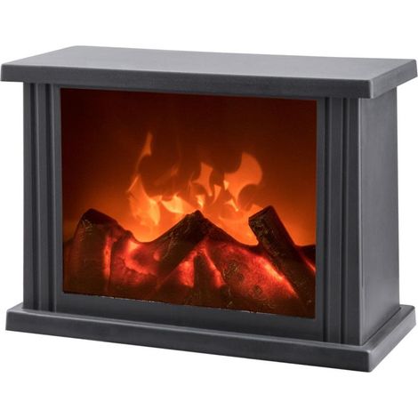 Chimenea EXTOL con efecto de fuego intenso LED 43400