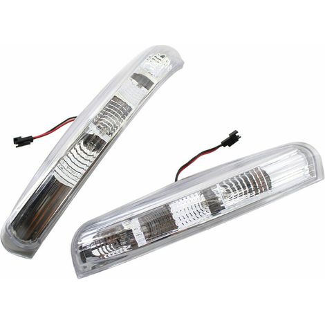 1 Paire De Retroviseur De Voiture Clignotant Lateral Retroviseur Lampe A Led De Remplacement Pour Chevrolet Captiva 2007-2014, Blanc