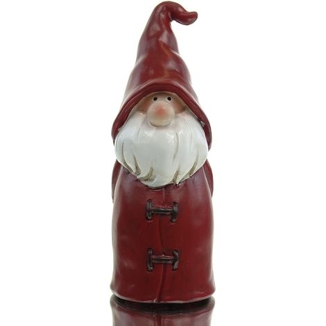 POSIWIO Weihnachtszaunhocker Wichtel Rot & Weiß Ø 7,5 cm - Ton (1/4)