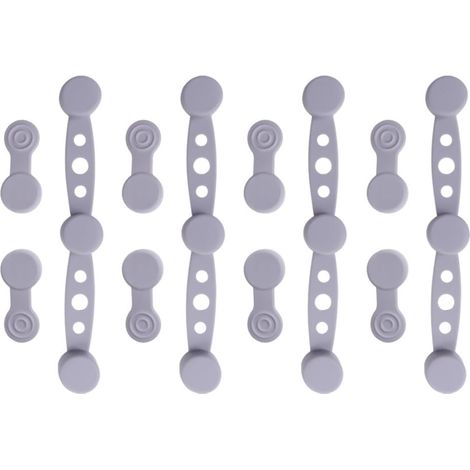 Lot de 12 Boucles Magnétiques en Silicone, Clips Magnétique pour Friteuse à Air, Aimants d'air Fryer, Accessoires pour Friteuse à Air pour Doublures en Papier Sulfurisé, Résistante à la Chaleur (1/5)