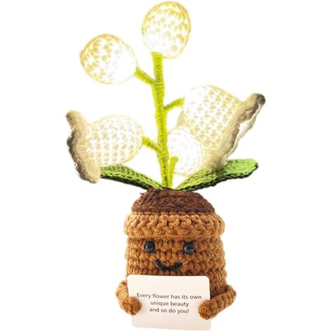 Lampe de au crochet, lampe de table à s de lys Lampe de nuit (1/5)