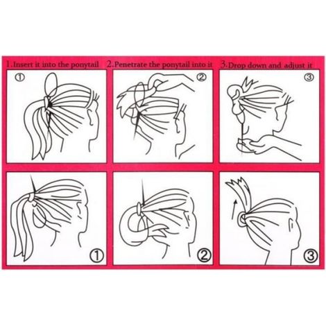2 Pièces Cheveux Queue Twister Titulaires,Cheveux Pull Aiguille Plat Tresse Queue, Accessoires de coiffure,Accessoires Débutants (1/4)
