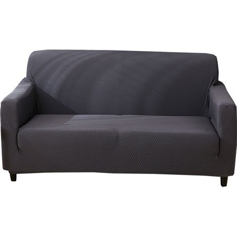 Housse canapé 2 places intégrale élastique épaisse unie, imperméable anti-griffes de chat, toute saison 145‑185 cm