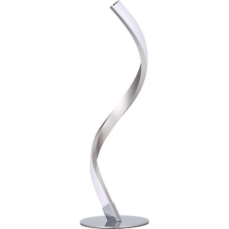 Lampe de table LED, lampe de table moderne en acier inoxydable, lampe de chevet pour chambre, salon ou bureau (1/4)