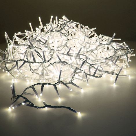 Lichterkette LED Kompakt Blinkend Warmweiß 750l Transparentes Kabel 21m