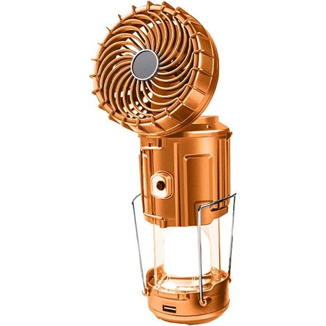 1 Lanterne Camping Ventilateur LED 6 En 1 Pliable Solaire USB Pour Extérieur (1/5)