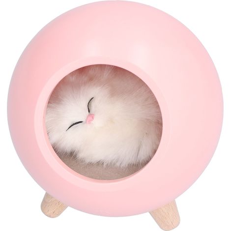 Lampe d'ambiance USB pour chambre d'enfant, lampe de chevet, LED rose, lumière blanche chaude, motif dessin animé (1/5)