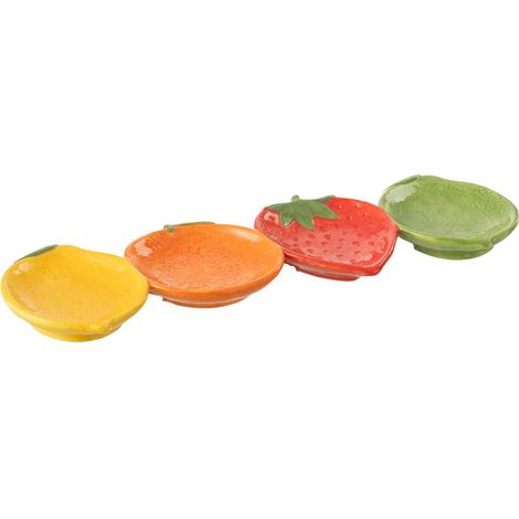 Coupelle Déco en Dolomite "Fruits" 37cm Multicolore