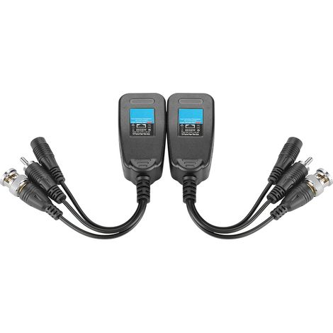 2 Pièces Balun Passif Vidéo Audio pour Caméras de Sécurité HD CVI/TVI/AHD (1/5)