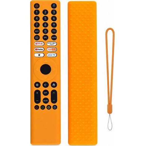 Orange Silicone Case for TV Remote Control Compatible with Xiaomi XMRM-P3 (1/5)